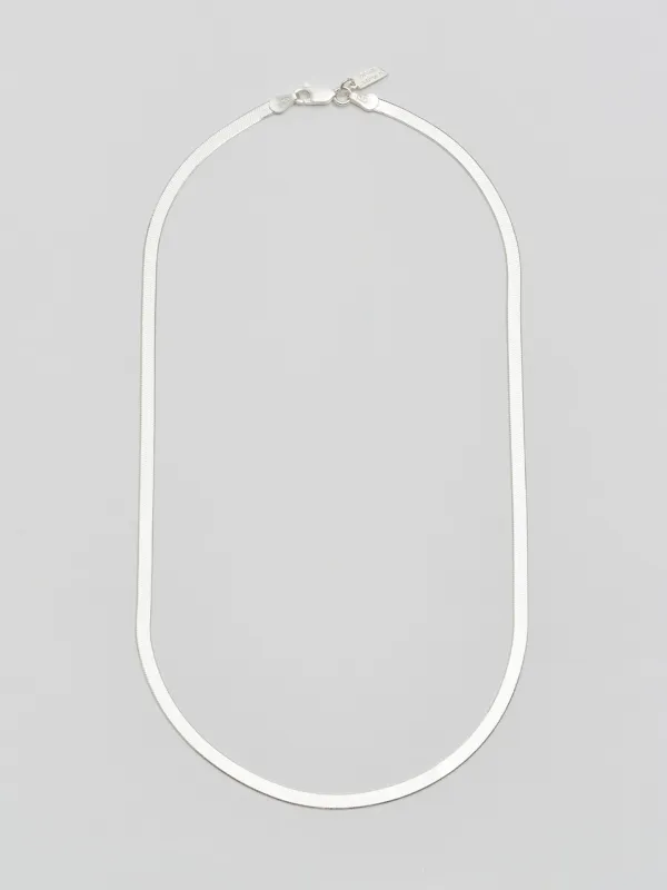 Sterling Silver Herringbone Necklace made by Loren Stewart