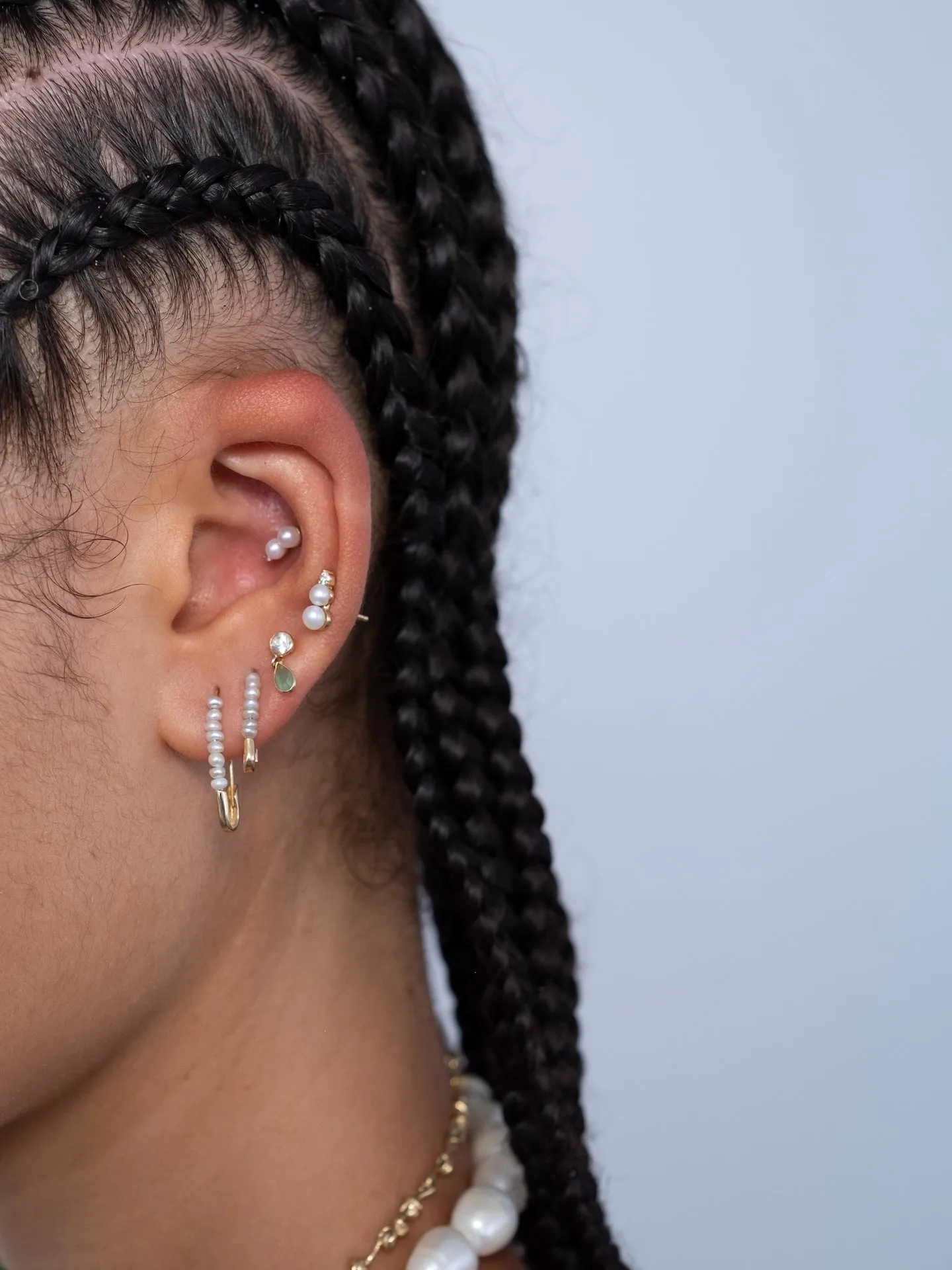 Diamond Pearl Nugget Stud - Archival Collection sold by Loren Stewart product image thumbnail 2