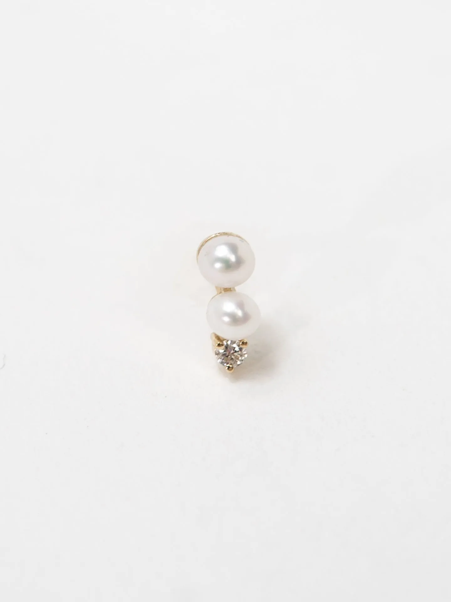 Diamond Pearl Nugget Stud - Archival Collection sold by Loren Stewart