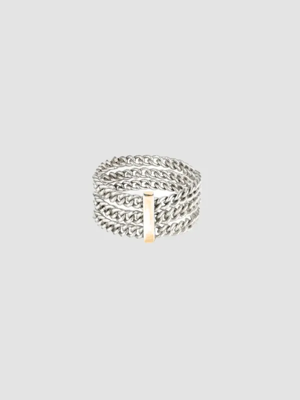 Tri-Bar Chain Ring - Archival Collection made by Loren Stewart