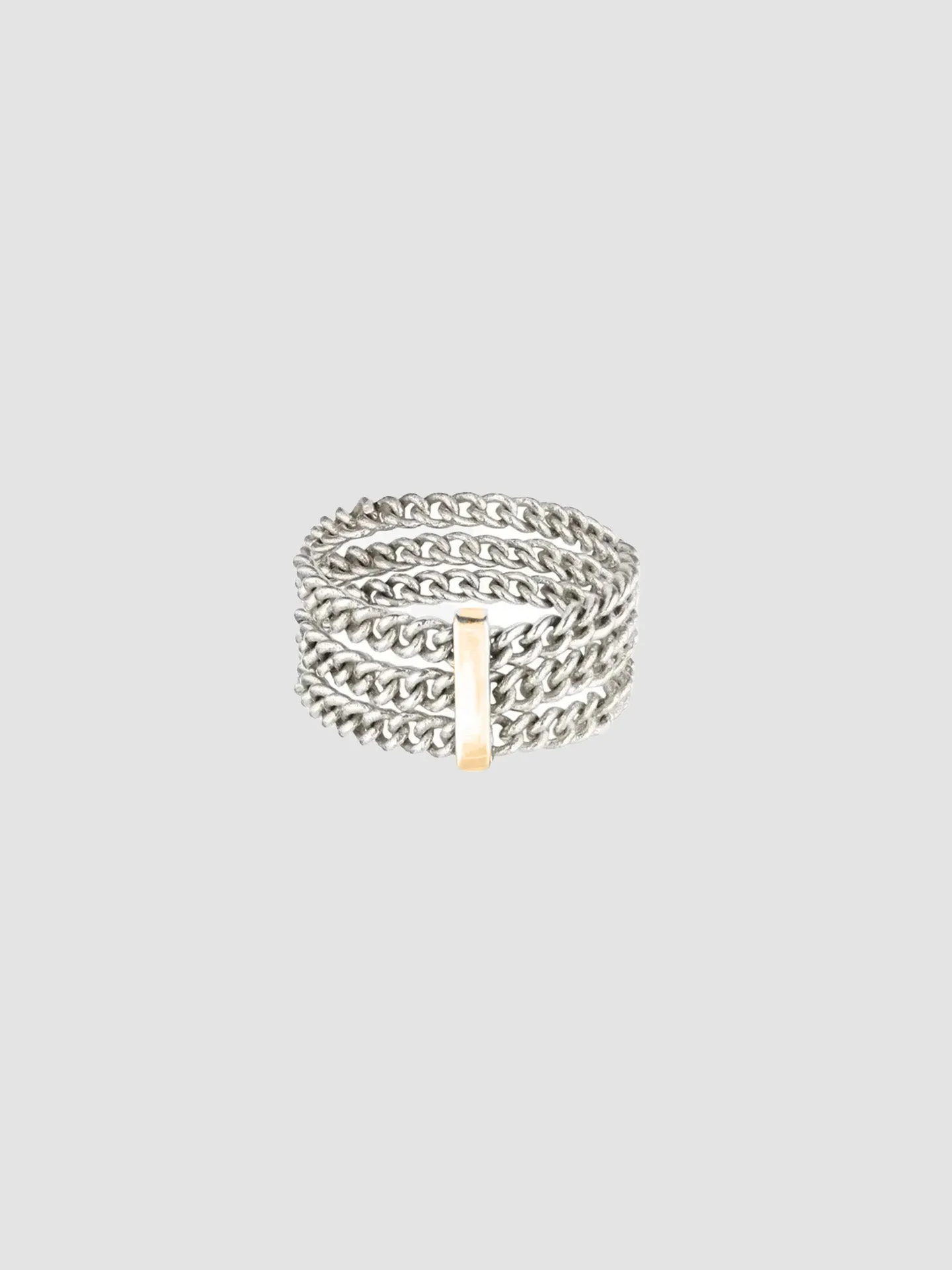 Tri-Bar Chain Ring - Archival Collection sold by Loren Stewart