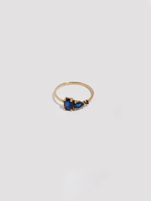 Multi-Faceted Sapphire Ring - Archival Collection made by Loren Stewart