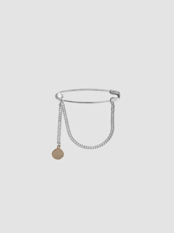 Relic Safety Pin Brooch - Archival Collection made by Loren Stewart