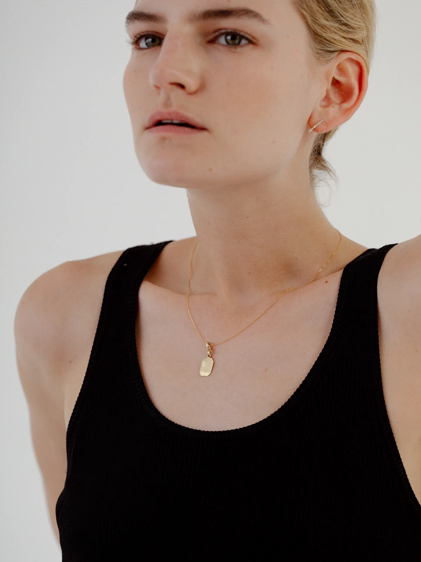 Clip-On Octagonal ID Pendant - Archival Collection sold by Loren Stewart product image thumbnail 2