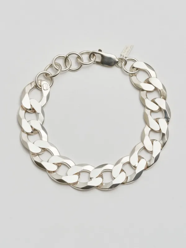 XXL Diamond Cut Curb Chain Bracelet - Archival Collection made by Loren Stewart