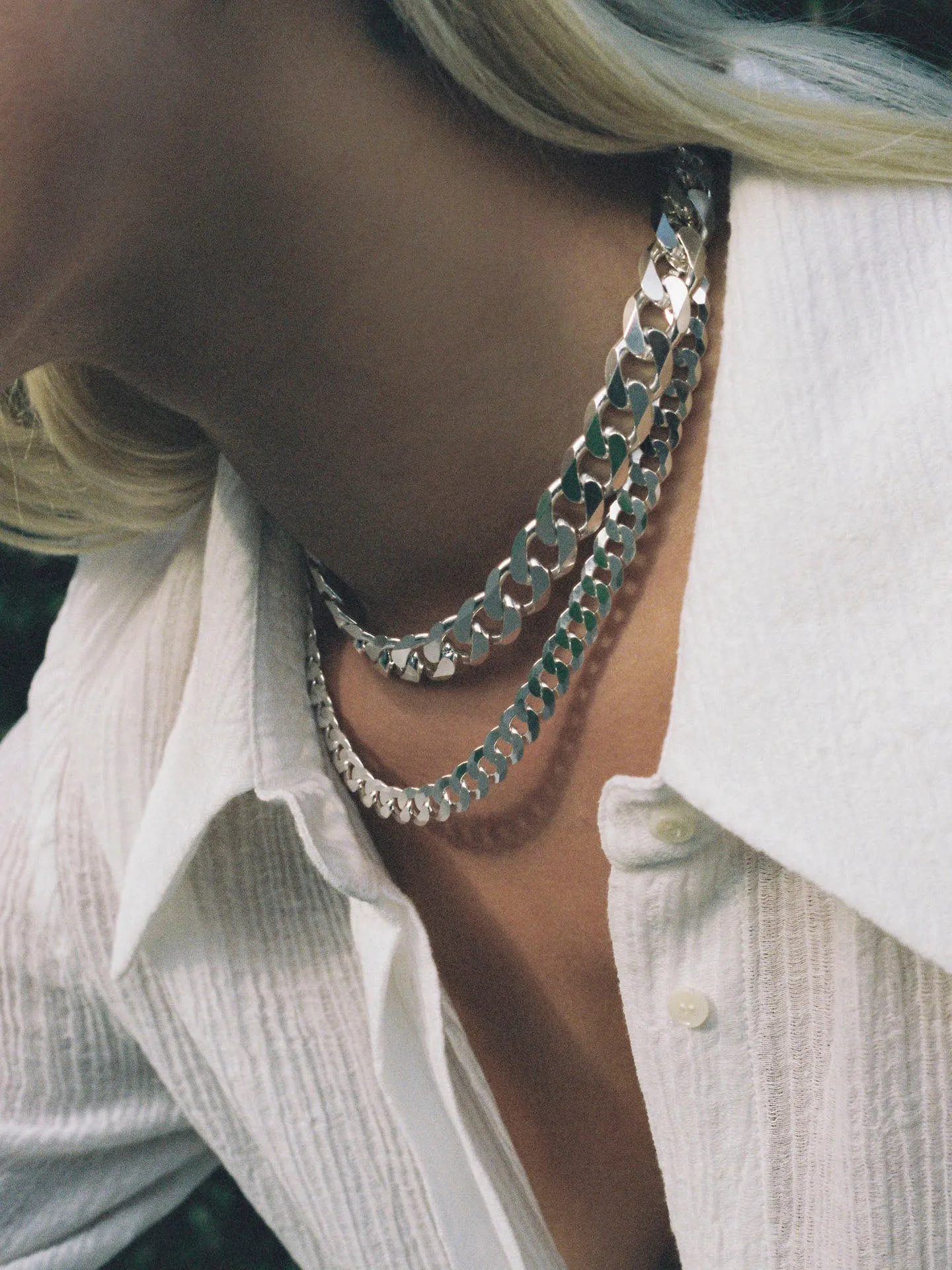 XXL Curb Chain Necklace - Archival Collection sold by Loren Stewart product image thumbnail 2