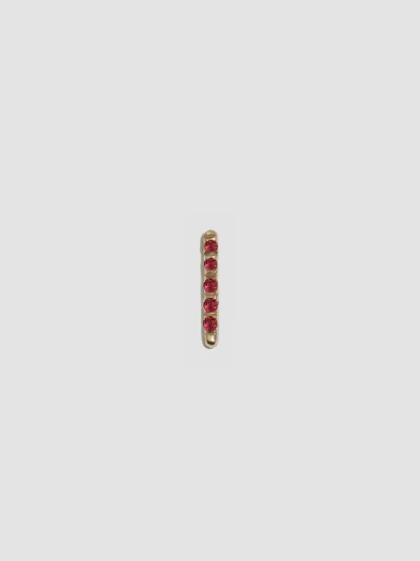 Tourmaline Rod Stud made by Loren Stewart