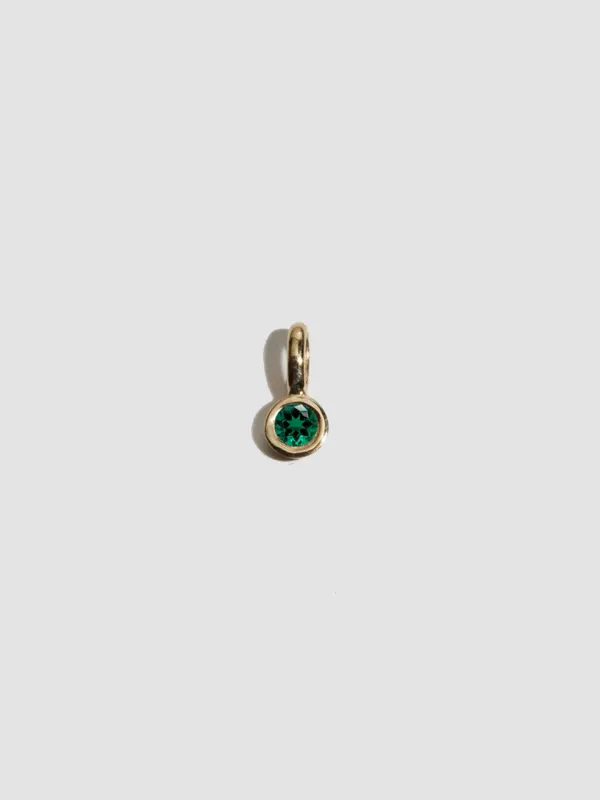 Emerald Bezel Pendant made by Loren Stewart