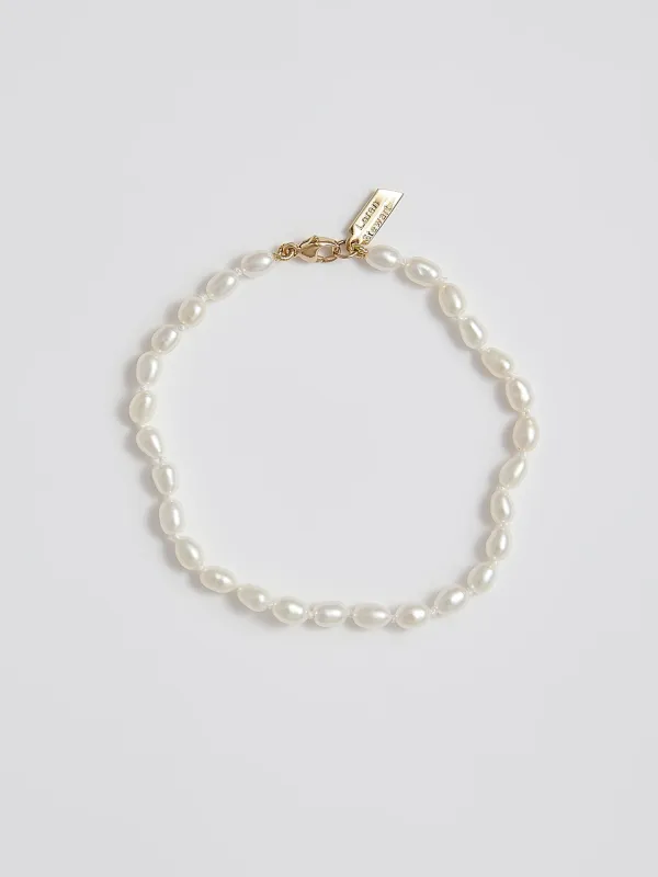 Rice Pearl Bracelet made by Loren Stewart