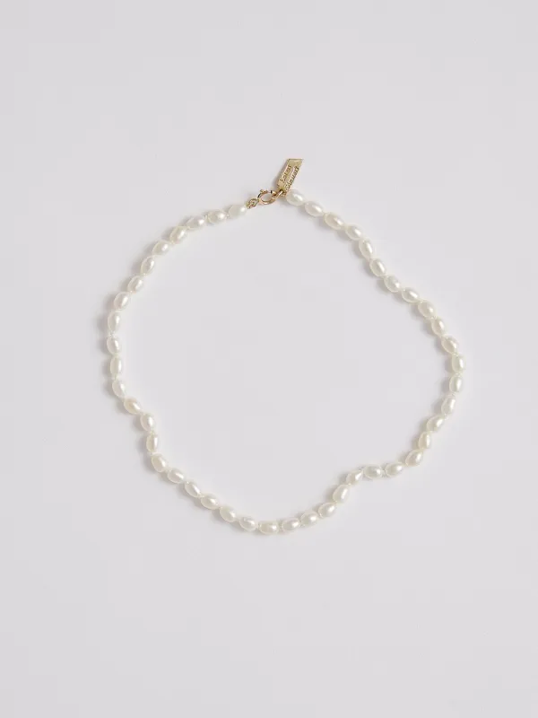 Rice Pearl Anklet made by Loren Stewart