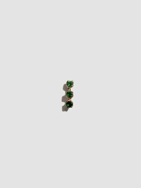 Emerald Trois Stud made by Loren Stewart