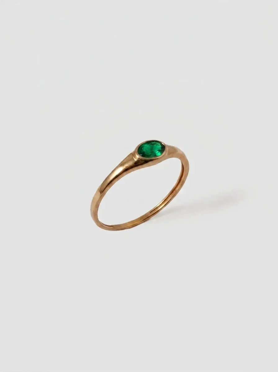 Mini Emerald Signet sold by Loren Stewart