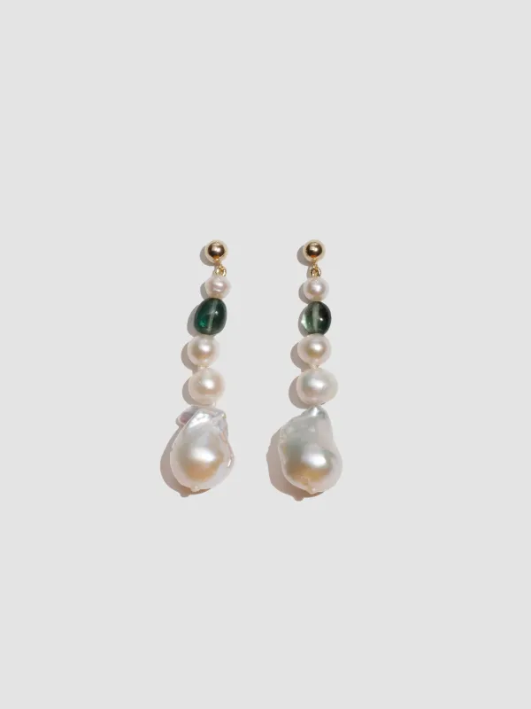 Poet Pearl Earrings made by Loren Stewart
