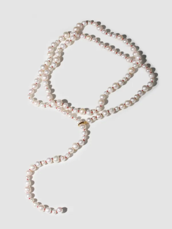 Opera Wrap Pearl Strand made by Loren Stewart