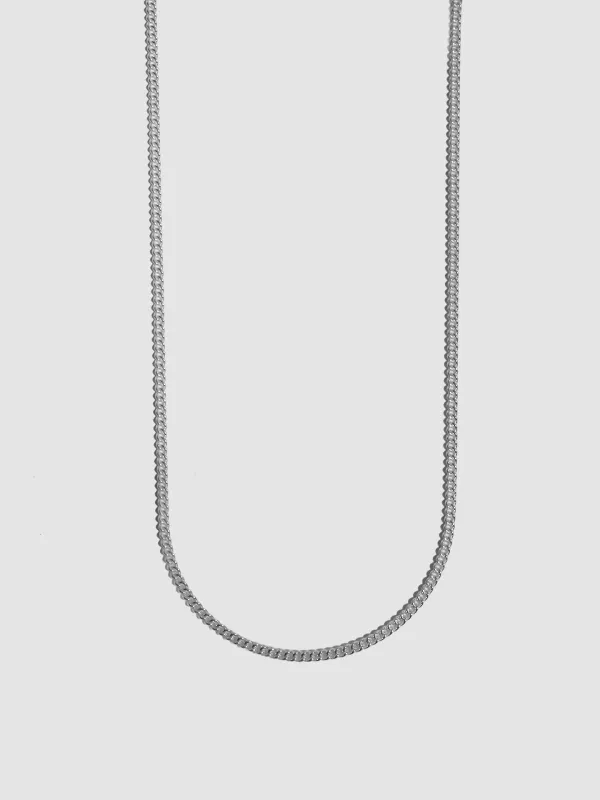 Sterling Silver Petite Curb Chain made by Loren Stewart