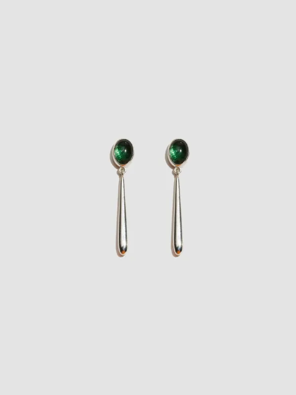 Cousteau Gem Link Earrings made by Loren Stewart