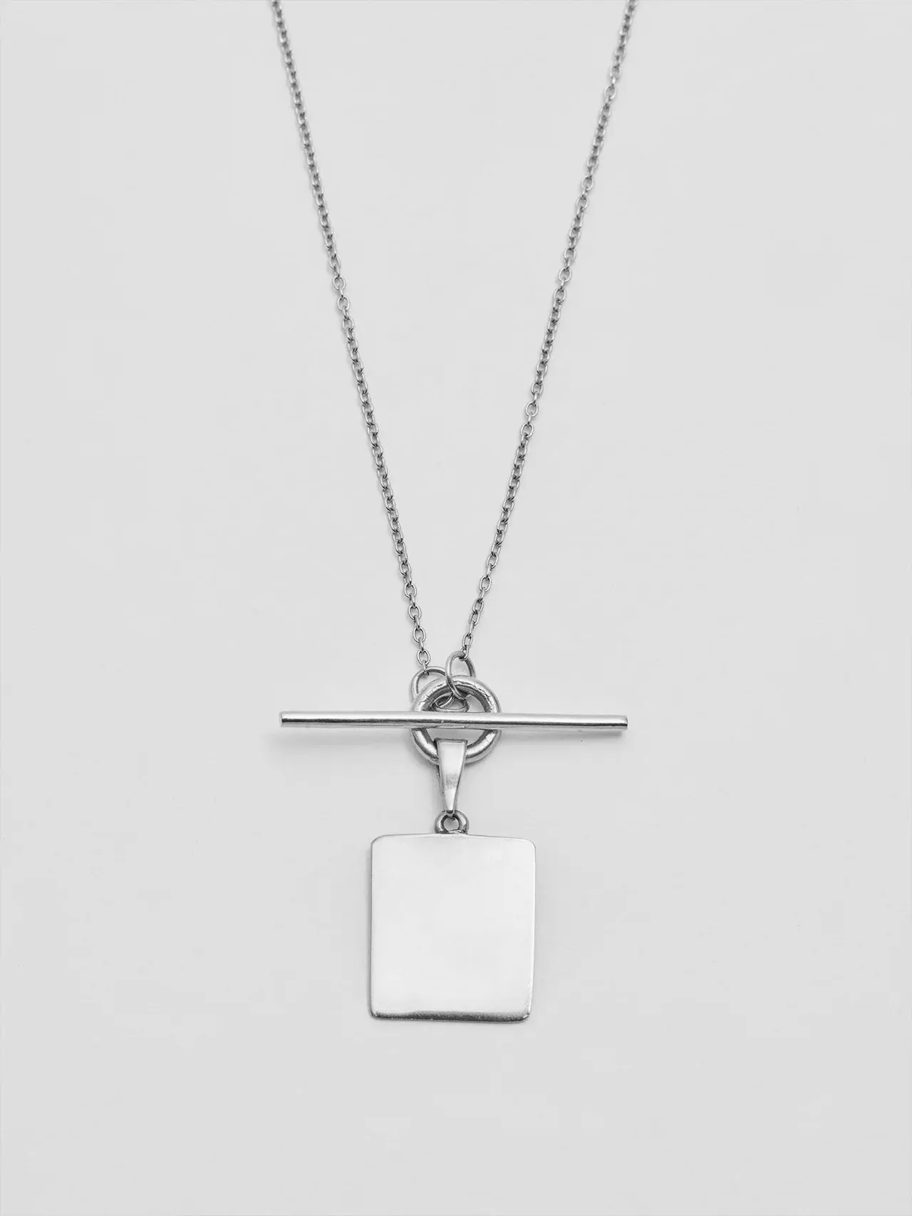 Sterling Silver Square & Toggle Necklace sold by Loren Stewart