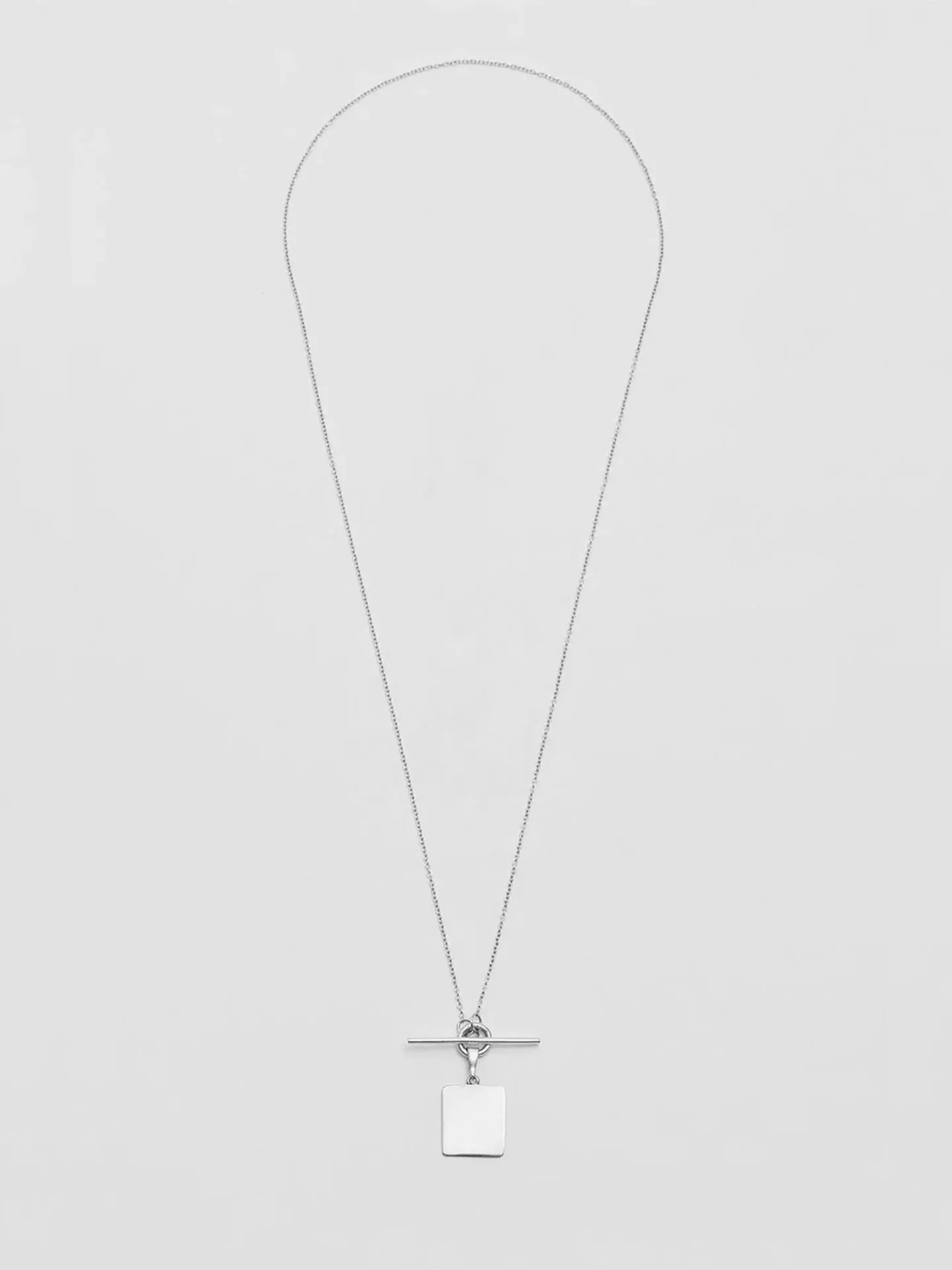 Sterling Silver Square & Toggle Necklace sold by Loren Stewart product image thumbnail 2