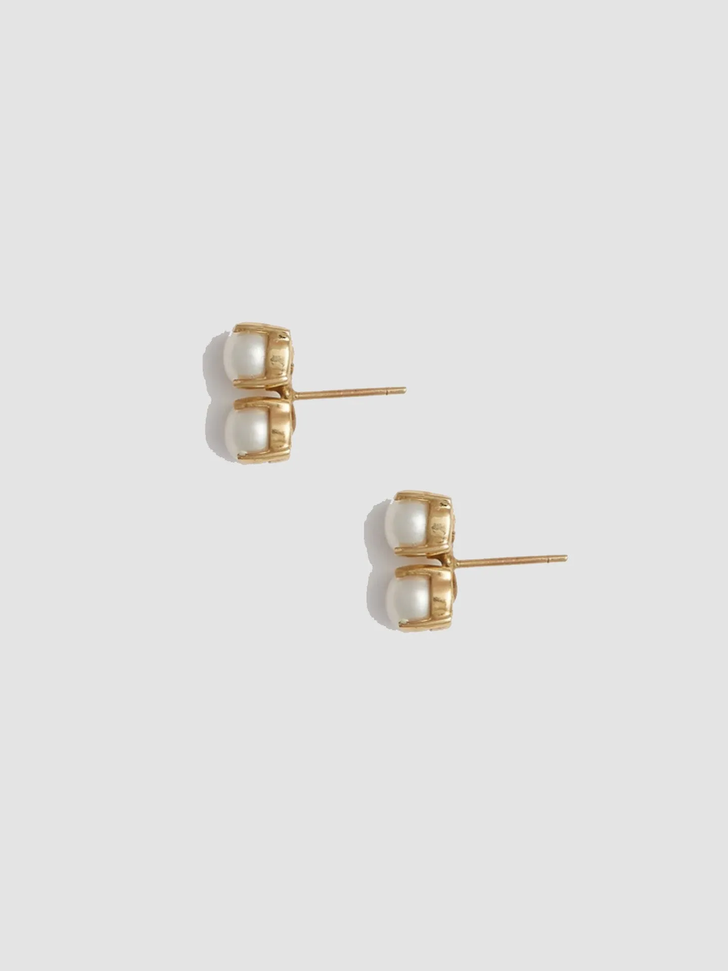 Deux Pearl Studs - Archival Collection sold by Loren Stewart product image thumbnail 2