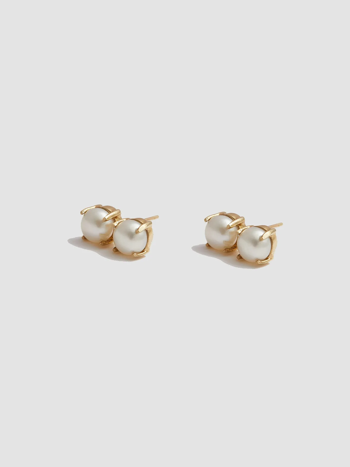 Deux Pearl Studs - Archival Collection sold by Loren Stewart