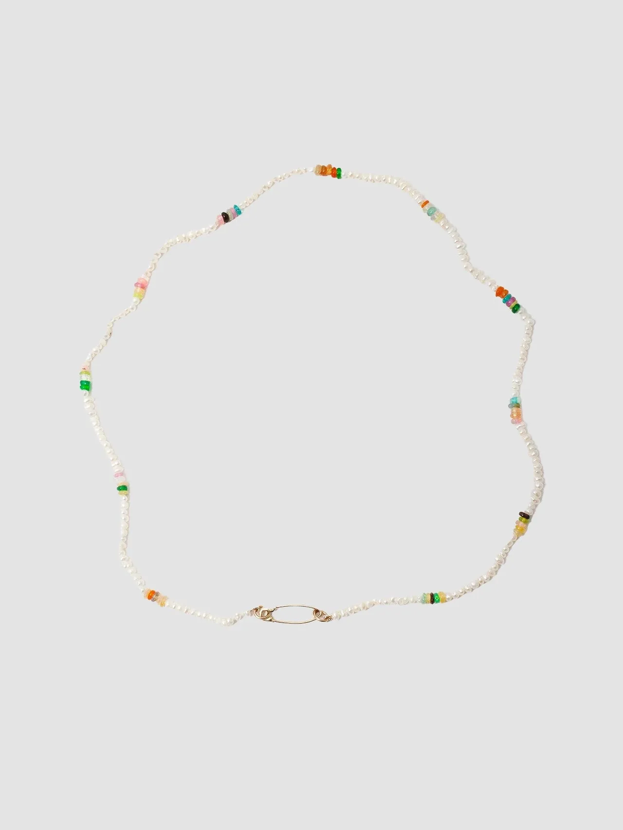 Seed Pearl & Opal Safety Pin Choker - Archival Collection sold by Loren Stewart