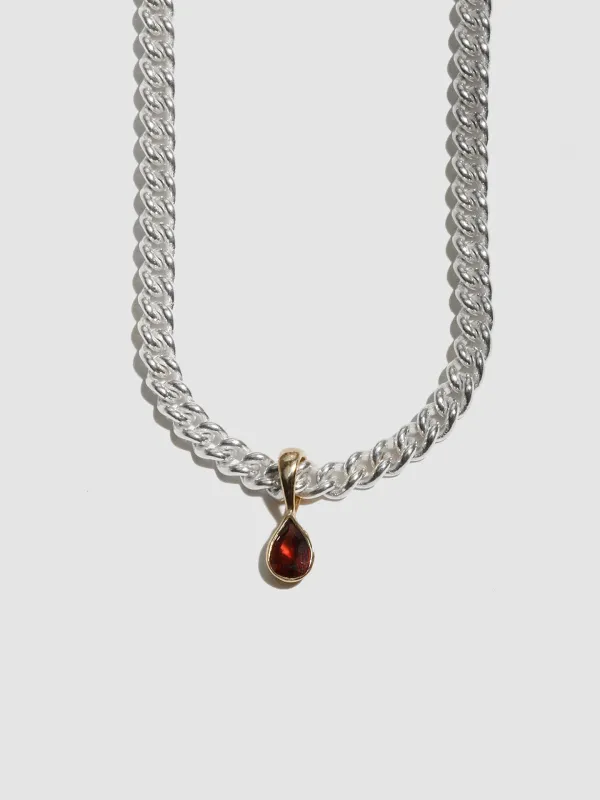 Teadrop Bezel Pendant - Archival Collection made by Loren Stewart