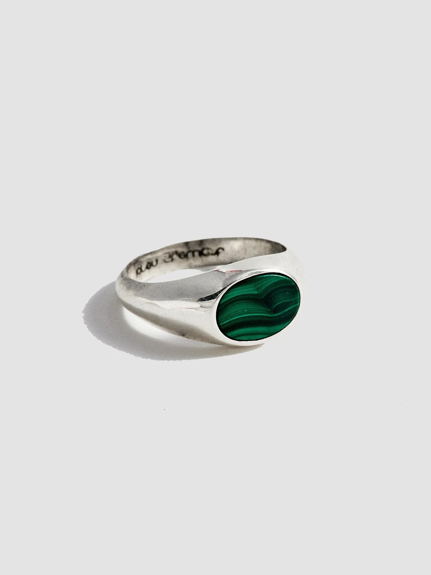 Malachite Oval Signet - Archival Collection sold by Loren Stewart