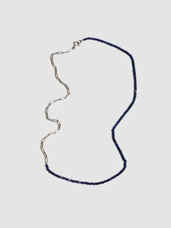 Lapis & Long Link Necklace - Archival Collection made by Loren Stewart