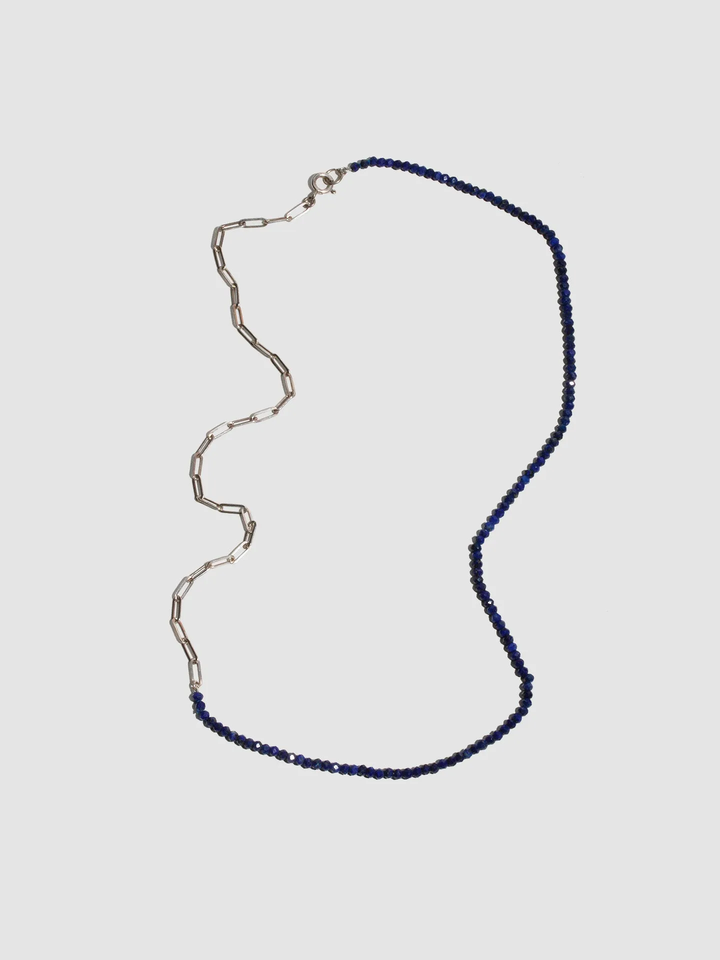Lapis & Long Link Necklace - Archival Collection sold by Loren Stewart
