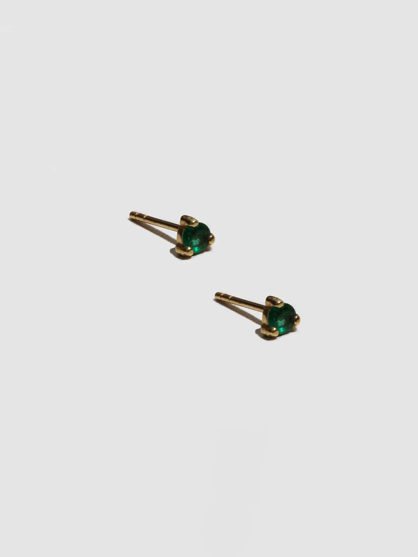 3mm Emerald Studs - Archival Collection sold by Loren Stewart