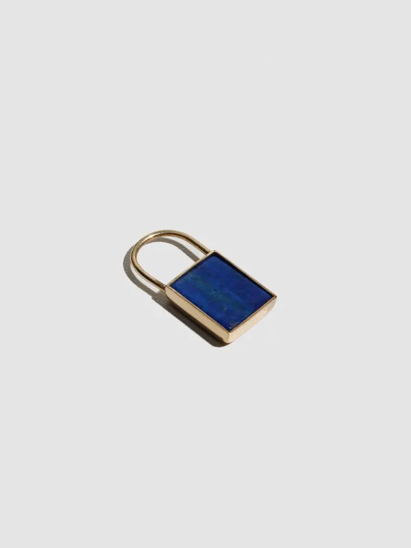 Lapis Padlock Pendant - Archival Collection made by Loren Stewart