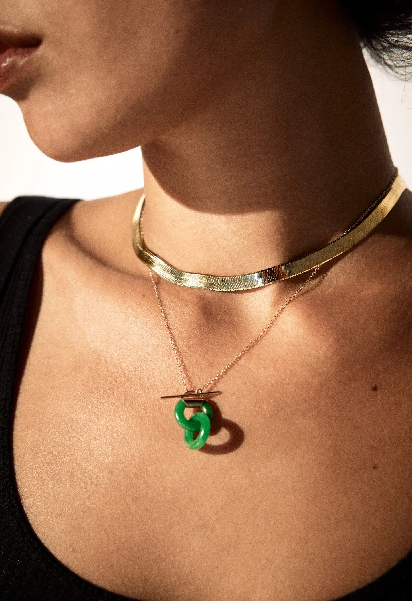 Mini Jade Anais Necklace sold by Loren Stewart product image thumbnail 4