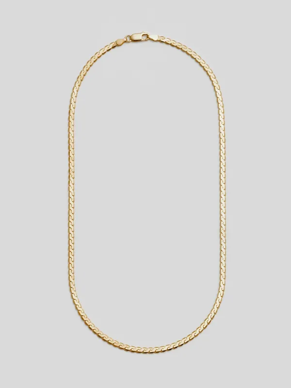 Vermeil Serpentine Chain made by Loren Stewart