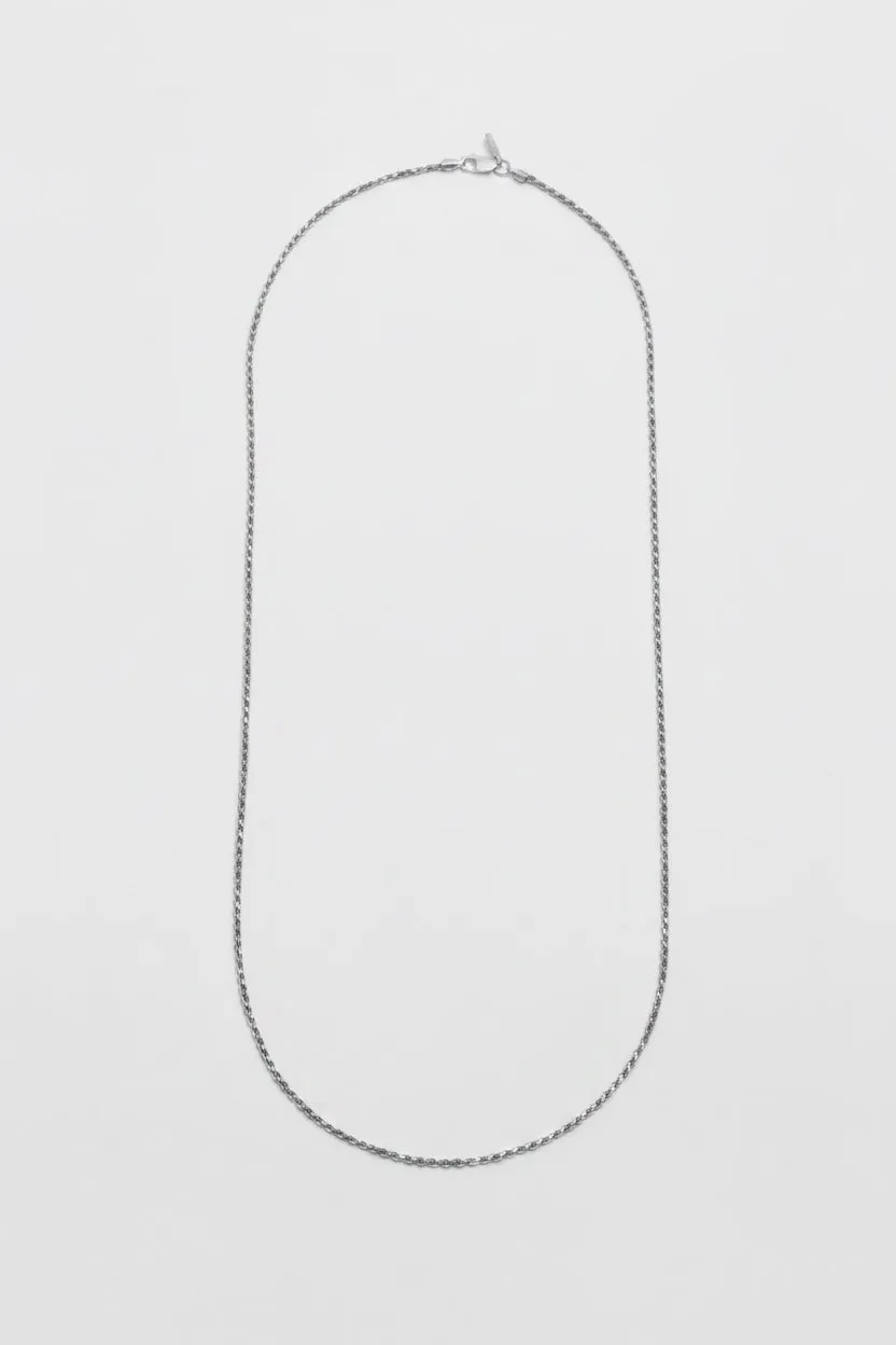 Sterling Silver Twisted Rope Chain Necklace sold by Loren Stewart