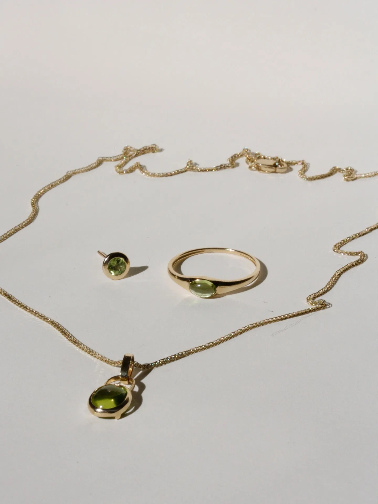 Peridot Bezel Stud sold by Loren Stewart product image thumbnail 3