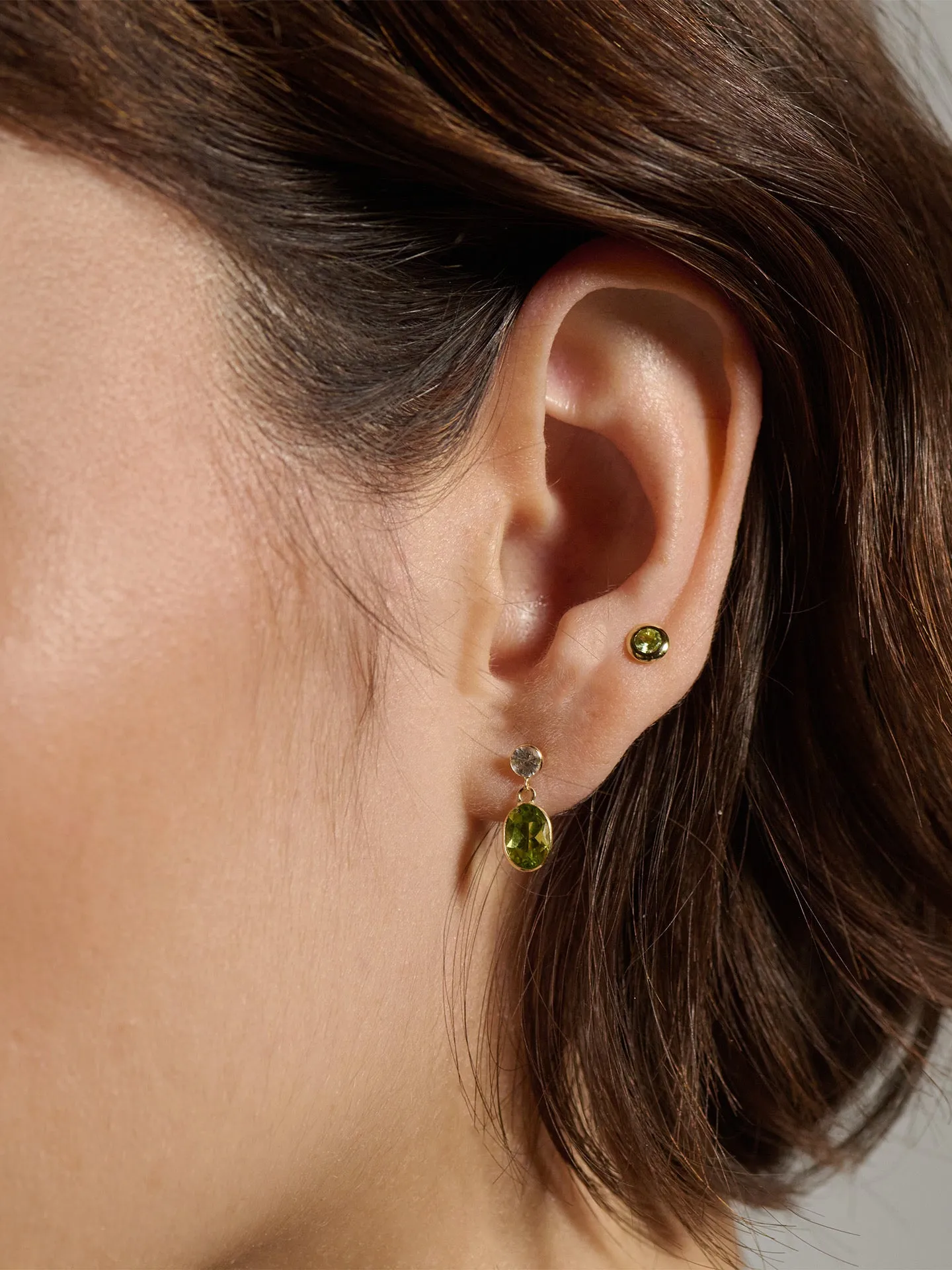Peridot Bezel Stud sold by Loren Stewart product image thumbnail 2