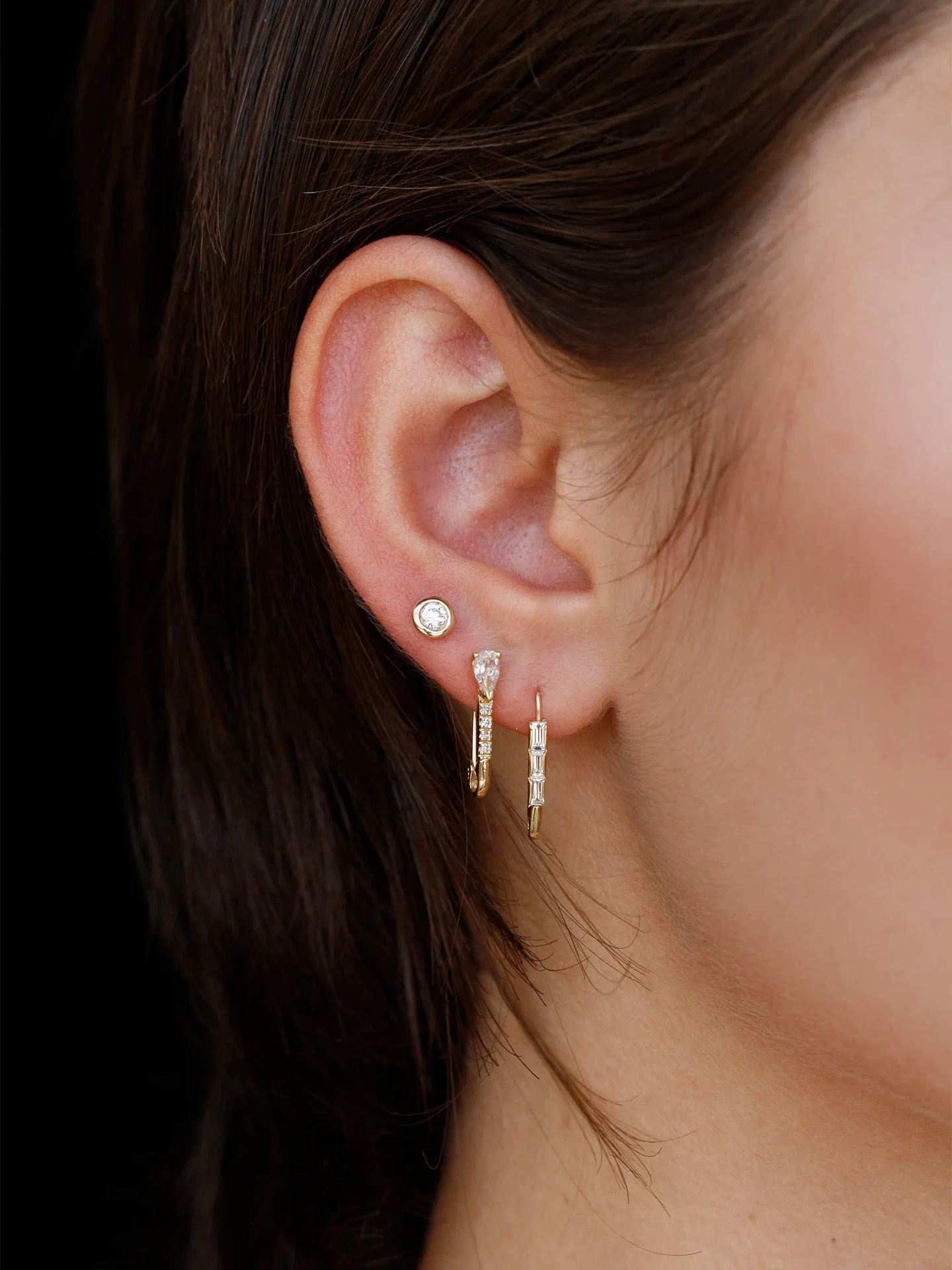 Sapphire Bezel Stud sold by Loren Stewart product image thumbnail 2