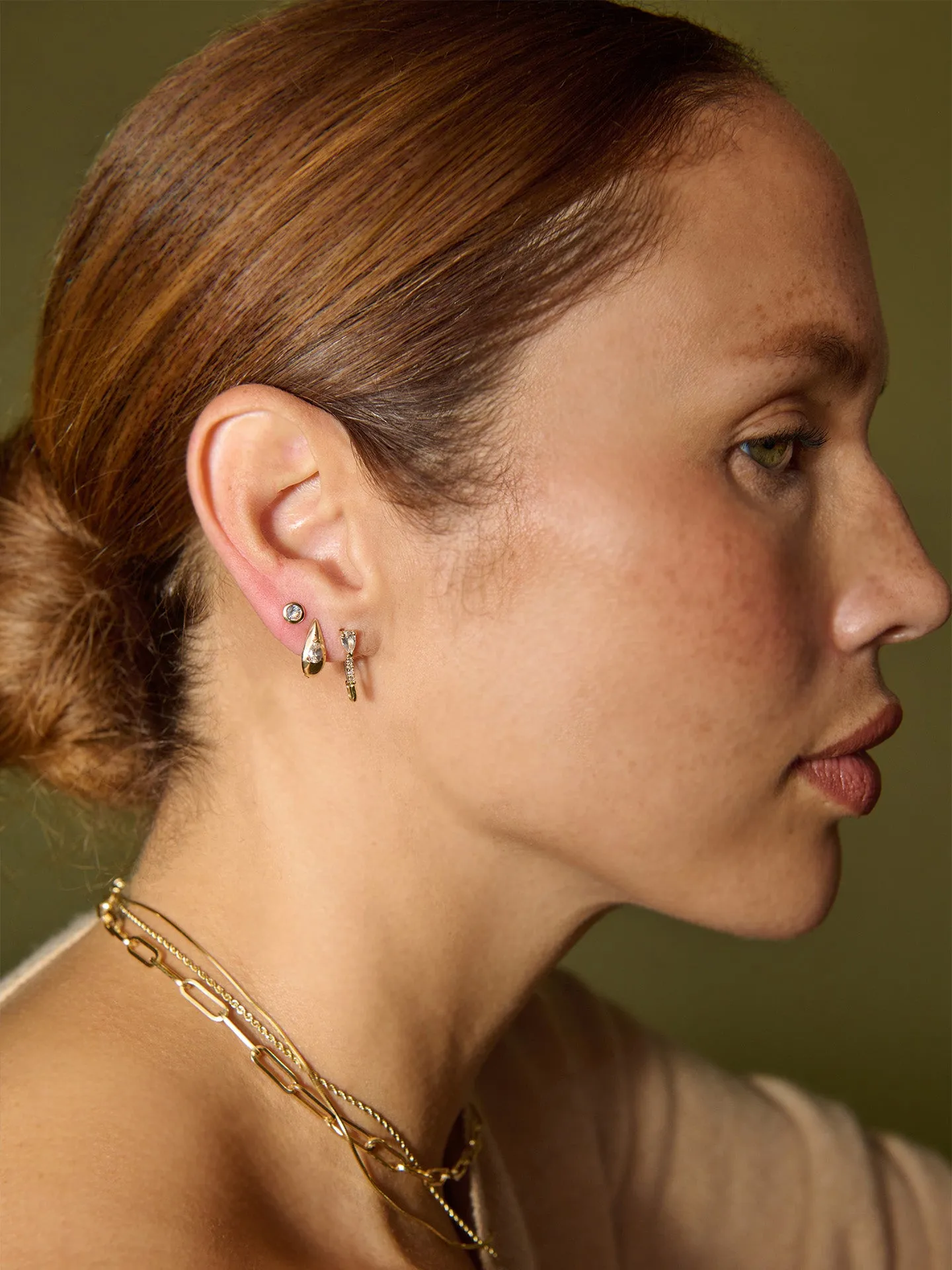 Sapphire Bezel Stud sold by Loren Stewart product image thumbnail 3