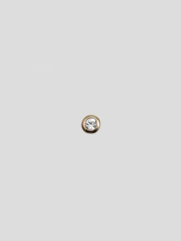Sapphire Bezel Stud made by Loren Stewart