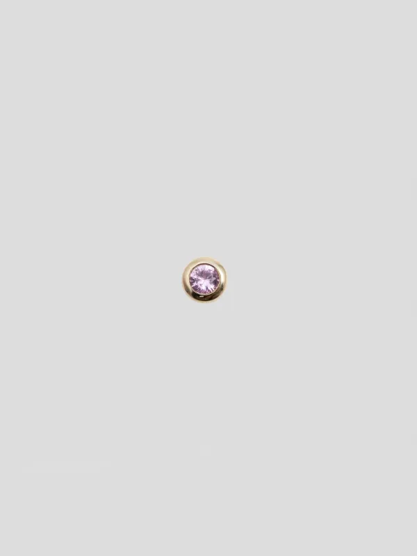 Sapphire Bezel Stud made by Loren Stewart