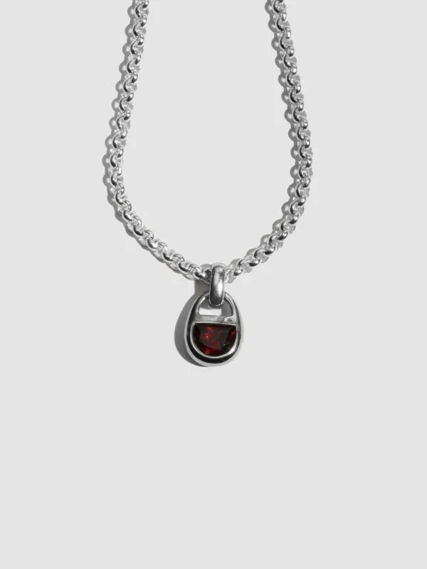 Half Moon Locket Pendant made by Loren Stewart