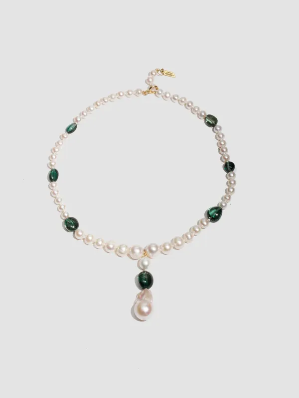 Poet Y Pearl Necklace made by Loren Stewart