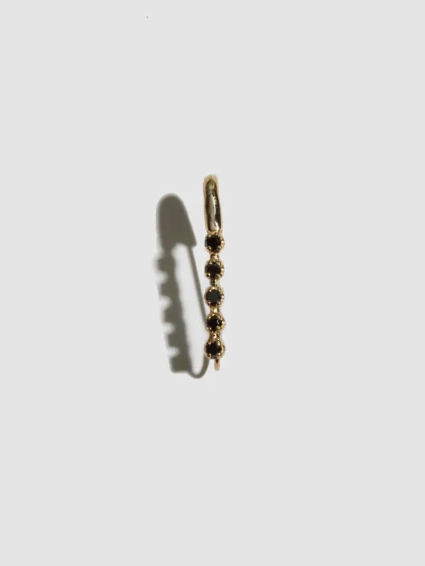 Diamond Prong Safety Pin Earring made by Loren Stewart