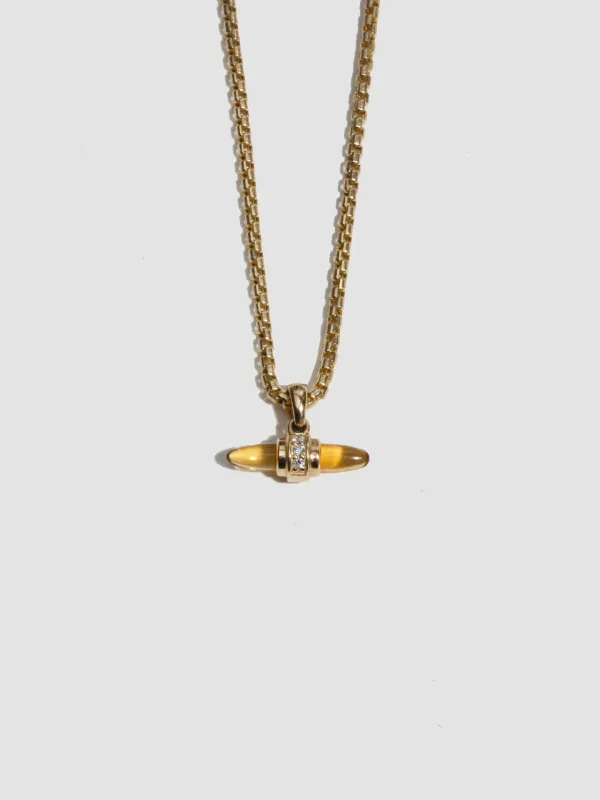 Lunette Barbell Pendant - Archival Collection made by Loren Stewart