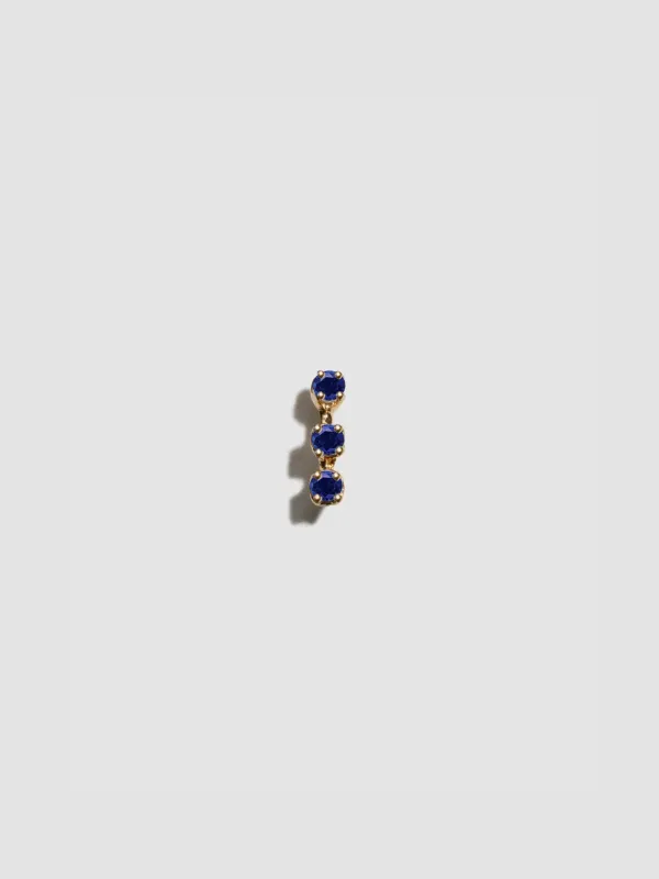 Sapphire Trois Stud made by Loren Stewart