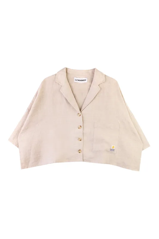 Maxim Linen Shirt Cream sold by LF Markey