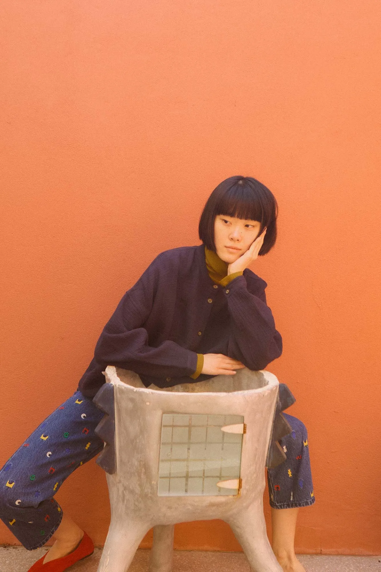 Wide Chore Coat Longline Midnight sold by LF Markey product image thumbnail 5