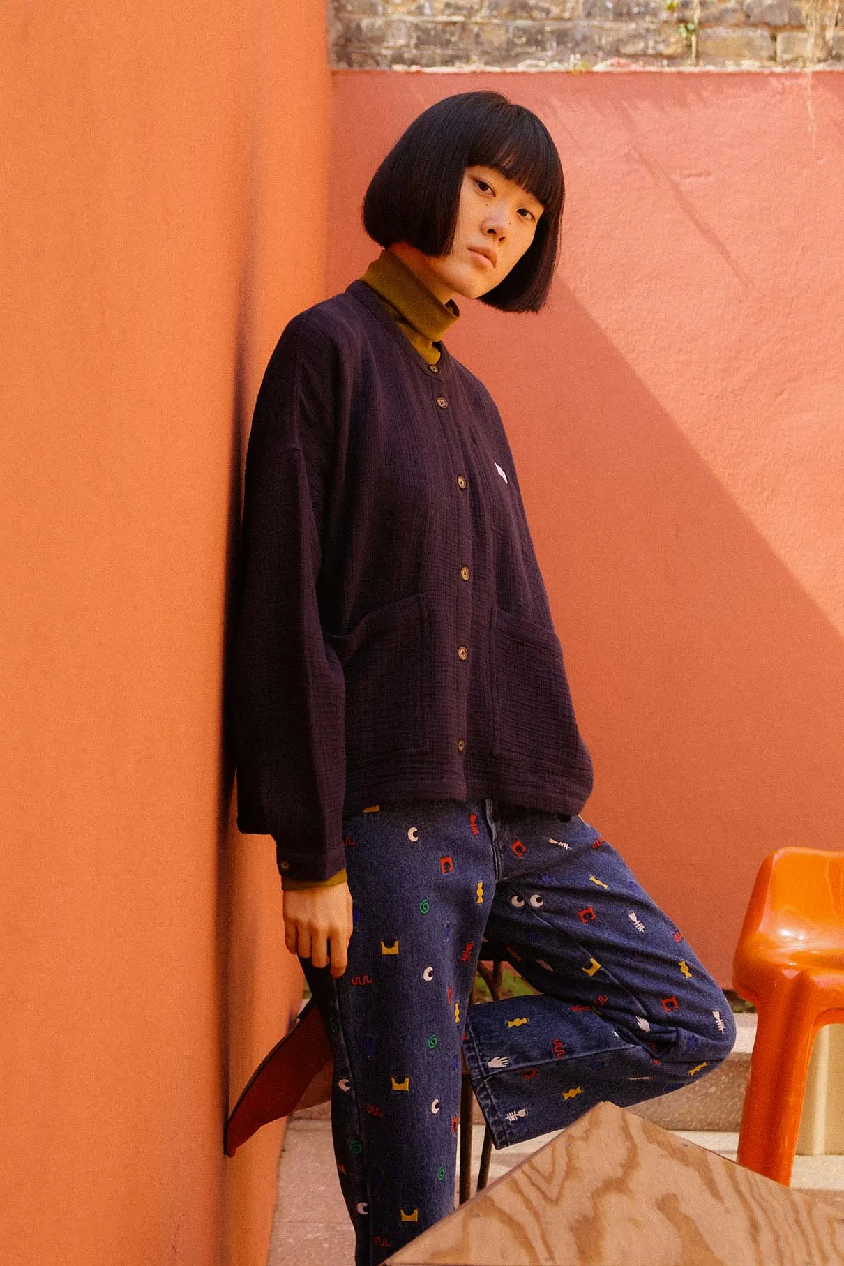 Wide Chore Coat Longline Midnight sold by LF Markey product image thumbnail 2