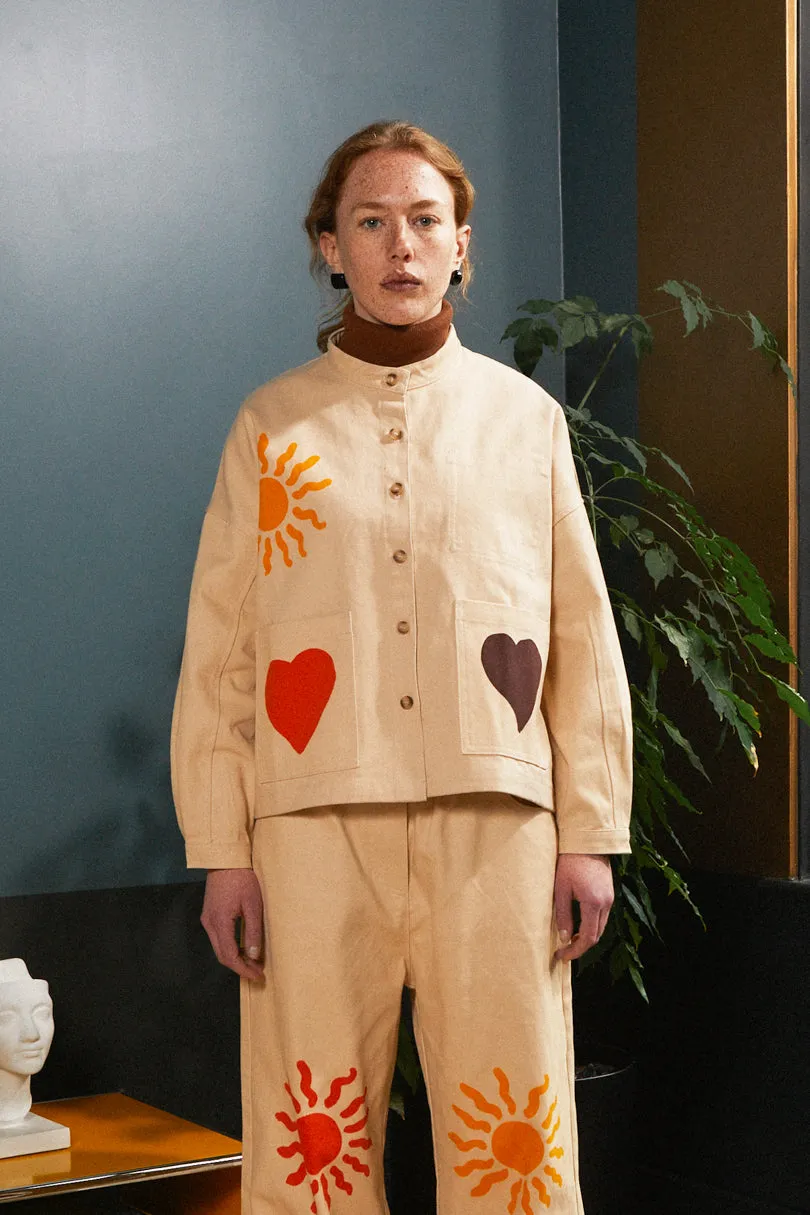 Wide Chore Coat Agora Print sold by LF Markey product image thumbnail 3