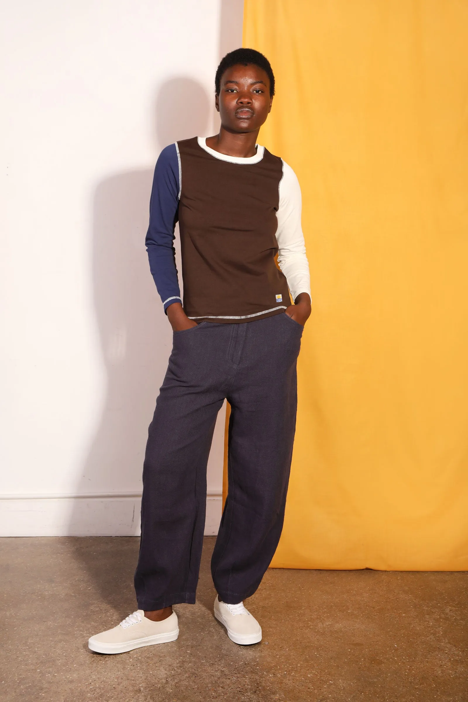 Luca Top Chocolate Patchwork sold by LF Markey product image thumbnail 5